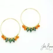 Glass Tico Beads 5x7 mm Jet x25