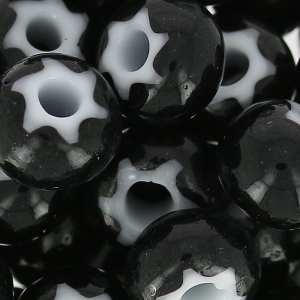 Czech Glass Cornelian Beads Star by Preciosa 32/0 Jet x8g