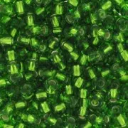 Preciosa Seed beads 11/0 2 mm - Dark Peridot Silver Lined x20g