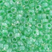 Preciosa 9/0 2.5 mm Seed Beads - Green Crystal Interior x 20 g