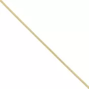 Snake chain 1.4mm fine gold plated x1m