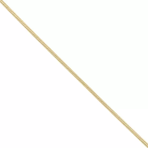 Snake chain 1.4mm fine gold plated x1m