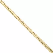 Snake chain 1.4mm fine gold plated x1m