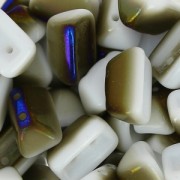 Glass Beads by Roofy Beads 5x8 mm Opaque White Azuro x25|raw }}