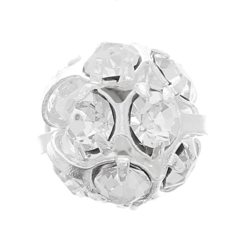 Rhinestones Ball 6mm Silver-colored Crystal