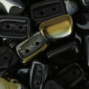 Glass Beads by Roofy Beads 5x8 mm Jet Valentinit x25|raw }}