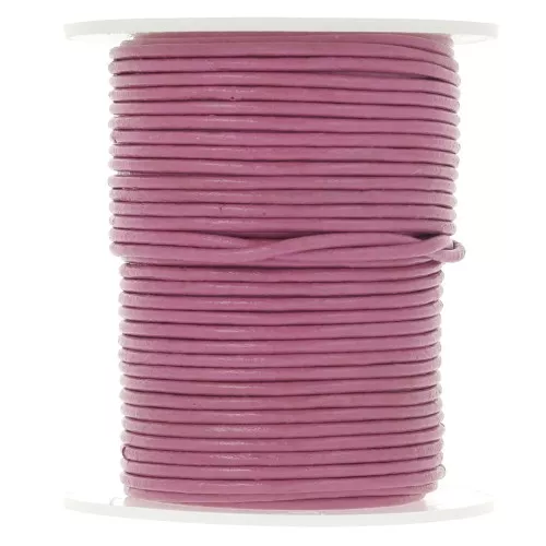 Leather cord 1.5 mm pink x 25 m