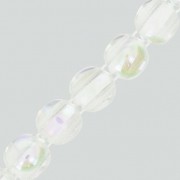 Glass Dobble Beads 2 holes 8 mm Crystal AB x20|raw }}