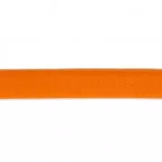 5mm Double sided lace of composition leather - Orange x1m