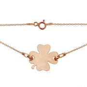 Bracelet for Spacer 13 cm for Children Sterling Silver 925 Golden Rose x1