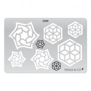 Rigid Template for polymer clay 152x100mm Roses