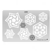 Rigid Template for polymer clay 152x100mm Roses