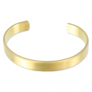 Flat Jonc Bracelet in Raw Brass 9.5x150 mm to Customize x1