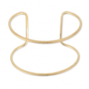 Cuff-Style Bracelet in Raw Brass 46x160 mm to customize x1
