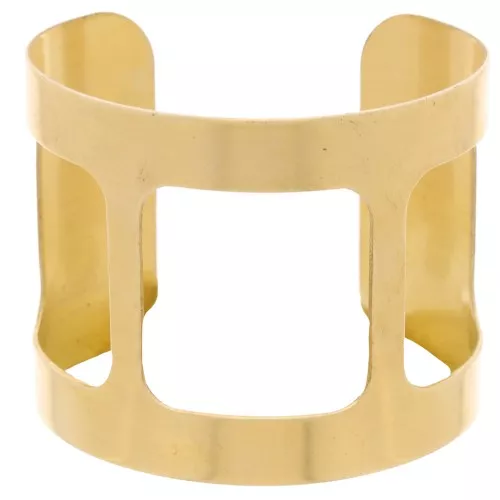 Cuff-Style Bracelet in Raw Brass 49x145 mm to customize x1