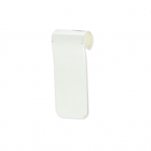 Flat Pendant to customize 23.6x10 mm for a cord of 3.5 mm diameter fine silver plating