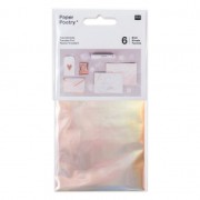 Set of 6 metalized Tansfer Foils by Paper Poetry Iris|raw }}