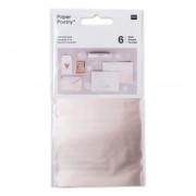 Set of 6 metalized Tansfer Foils by Paper Poetry Champagne|raw }}