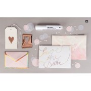 Set of 6 metalized Tansfer Foils by Paper Poetry Champagne