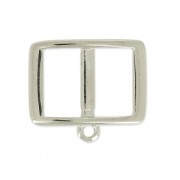 Spacer for 10 mm lace for choker 17.5 mm Fine Antique silver plating x1