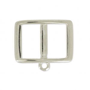 Spacer for 10 mm lace for choker 17.5 mm Fine Antique silver plating x1