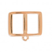 Spacer for 10 mm ribbon for choker 17.5 mm Golden Rose x1