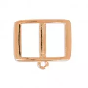 Spacer for 10 mm ribbon for choker 17.5 mm Golden Rose x1