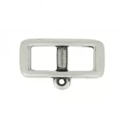 Spacer for 5 mm ribbon for choker 18 mm Fine Antique silver plating x1