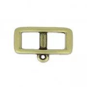 Spacer for 5 mm ribbon for choker 18 mm Bronze x1