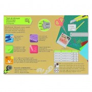 Auto-healing Cutting Mat recto/verso 22 x 30 cm Raspberry x1