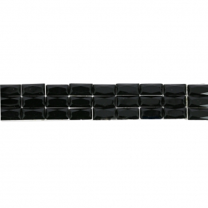 Stick Rhinestones Ribbon 3 rows to iron-on 15 mm Jet x50cm