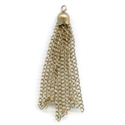 Chain tassel 55mm bronze tone x1