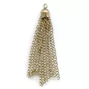 Chain tassel 55mm bronze tone x1