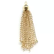 Chain tassel gold tone x1