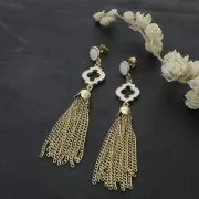Chain tassel gold tone x1