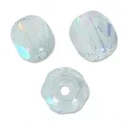 Fire Polished faceted round beads 4mm Crystal Blue Rainbow x50