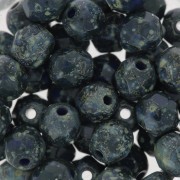 Facets 4 mm Navy Blue Dark Travertine x50