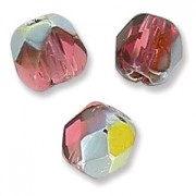 Fire Polished faceted beads 3mm Fuchsia Marea x50|raw }}