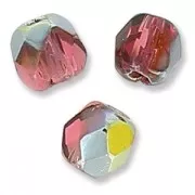 Fire Polished faceted beads 3mm Fuchsia Marea x50