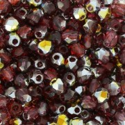 Fire Polished faceted beads 3mm Fuchsia Marea x50