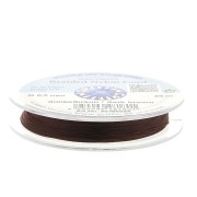 Griffin European Braided Nylon Thread 0.3 to 0.5mm Dark Brown x25m