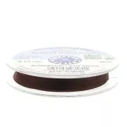 Griffin European Braided Nylon Thread 0.3 to 0.5mm Dark Brown x25m