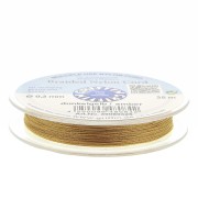 Griffin European Braided Nylon Thread 0.3 to 0.5mm Amber x25m