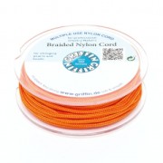 Griffin European Braided Nylon Thread 0.5 to 0.8mm Orange x25m