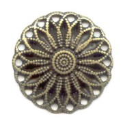 18 holes spacer 24mm bronze-colored x1|raw }}