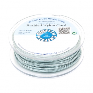 Griffin European Braided Nylon Thread 0.5 to 0.8mm Light Grey x25m