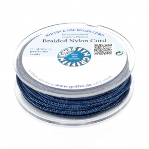 Griffin European Braided Nylon Thread 0.5 to 0.8mm Dark Blue x25m