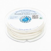 Griffin European Braided Nylon Thread 0.5 to 0.8mm Cream x25m|raw }}