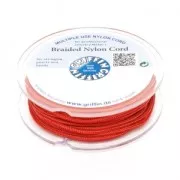 Griffin European Braided Nylon Thread 1mm Red x25m