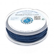 Griffin European Braided Nylon Thread 1 mm Dark Blue x25m